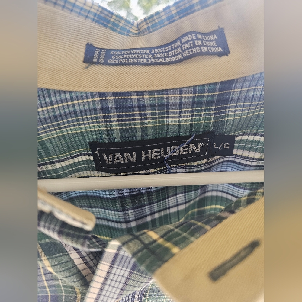 Van Heusen large button down short sleeve men's top - Picture 3 of 3